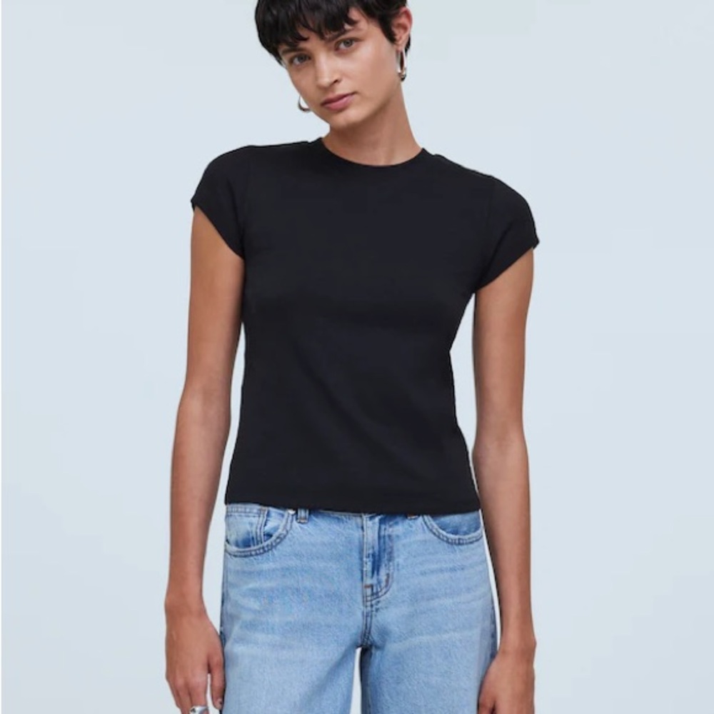Supima Rib Tee - Picture 3 of 6